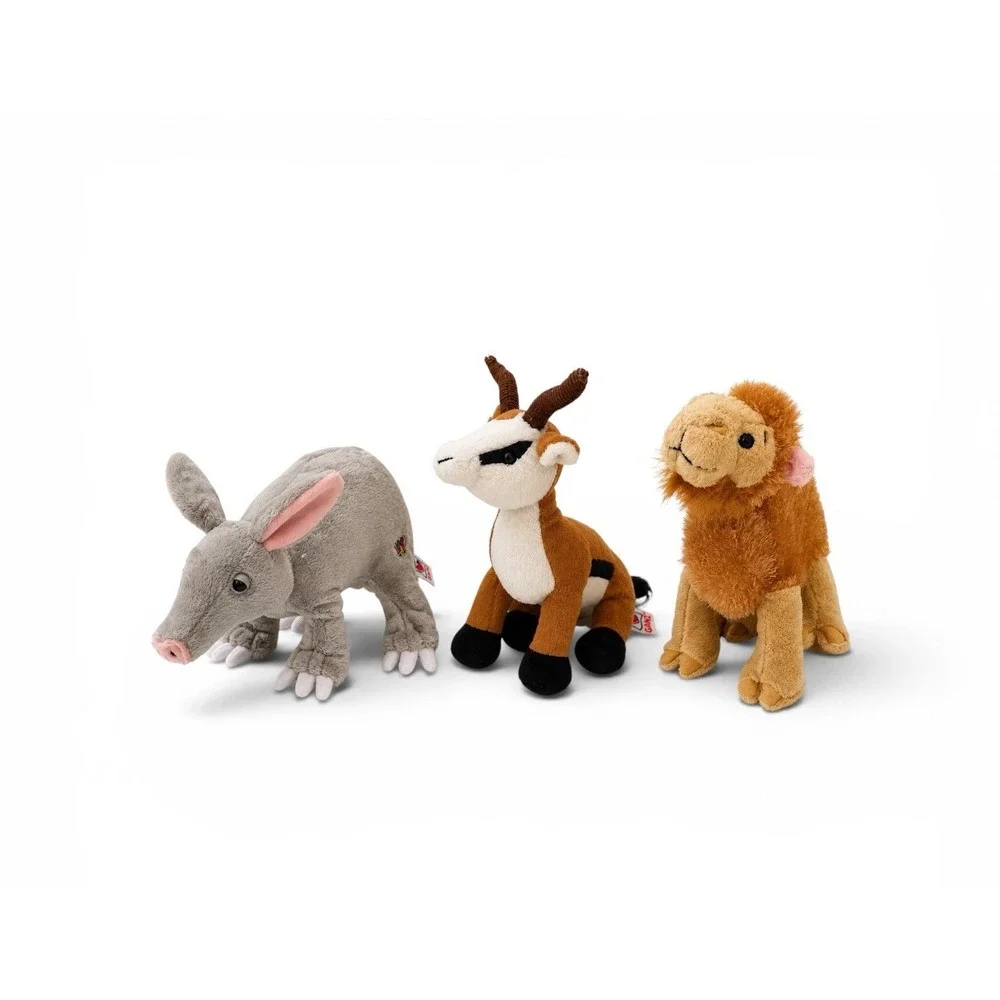 Webkinz African Animals Plush Lot 3 Camel Springbok Aardvark Ganz No Codes
