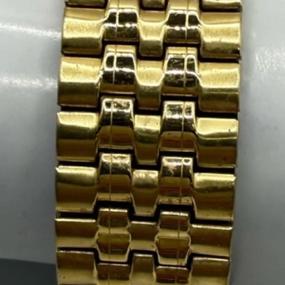 Benrus Men’s Gold-Tone Black Dial Date Watch