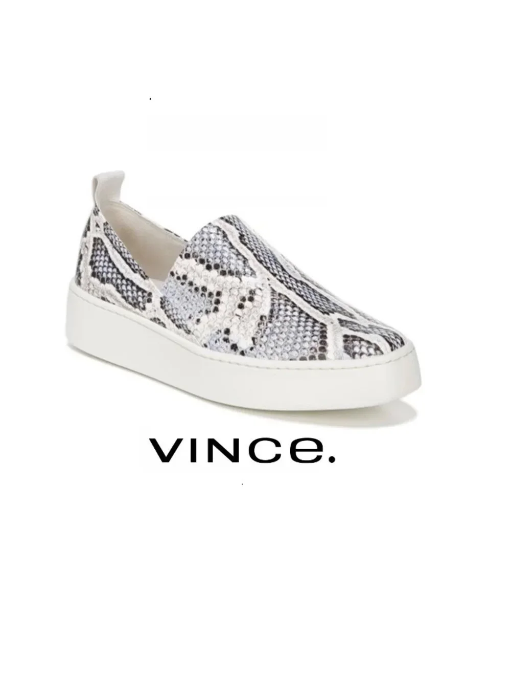 NIB ~ VINCE SAXON 2 BLUE SNAKE SLIP ON SNEAKER sz 9.5
