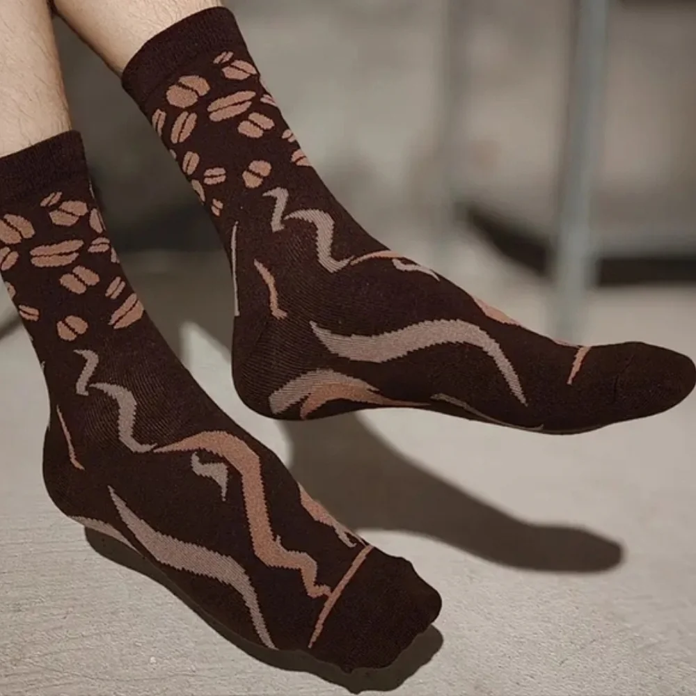 🆕️LAST 1🎉ICED COFFEE NOVELTY COLORFUL UNIQUE SOCKS/ 1 SET IN COFFEE 