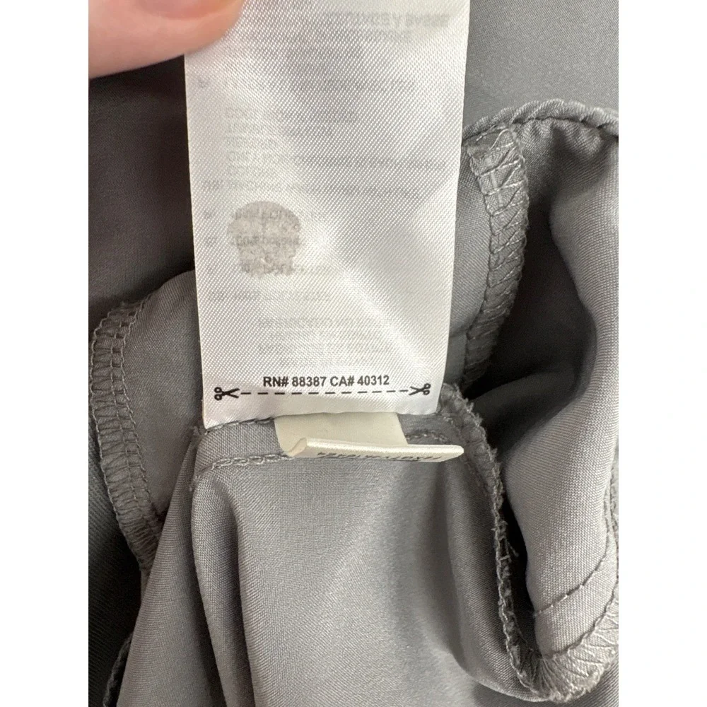 Adidas Golf Mens Large Grey Full Zip Hooded Windbreaker Jacket RN 88387 L