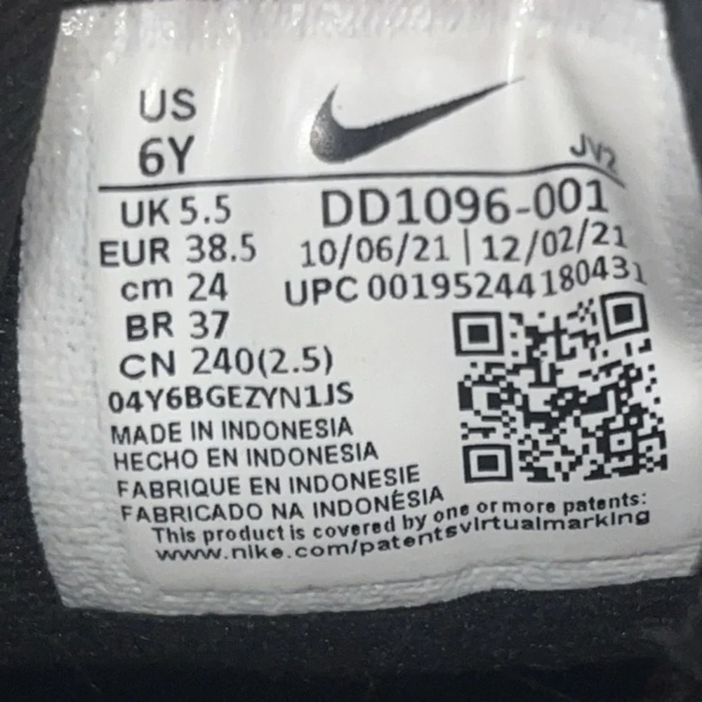 Women's Size 7 Nike Revolution 6‎ NN (GS) Shoes Black Dark Smoke DD1096-001 Gym