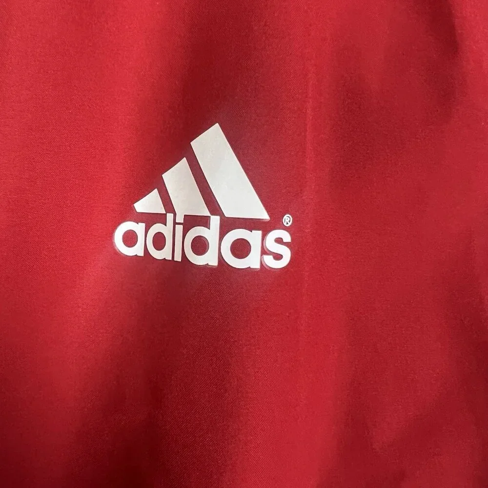 Wisconsin Badgers NCAA Adidas Men's XL Gore-Tex Performance Red Zip‎ Rain Jacket