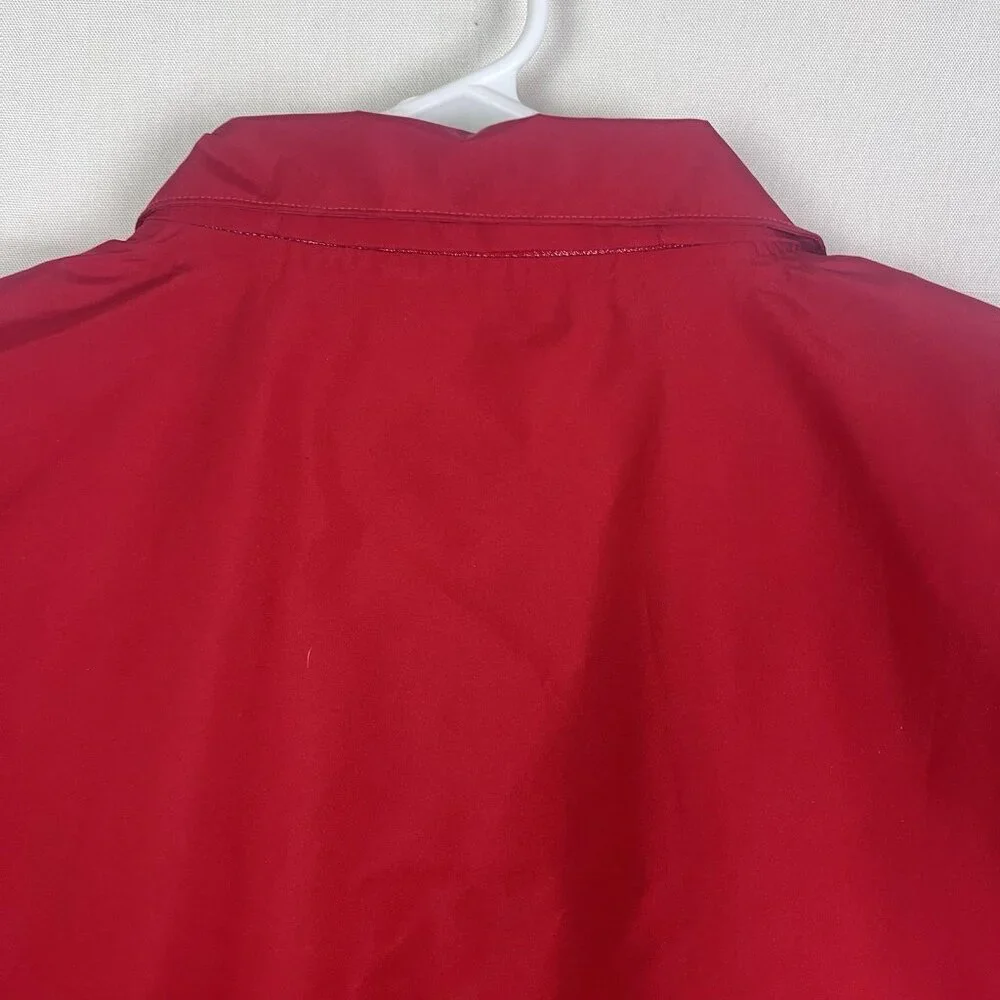 Wisconsin Badgers NCAA Adidas Men's XL Gore-Tex Performance Red Zip‎ Rain Jacket