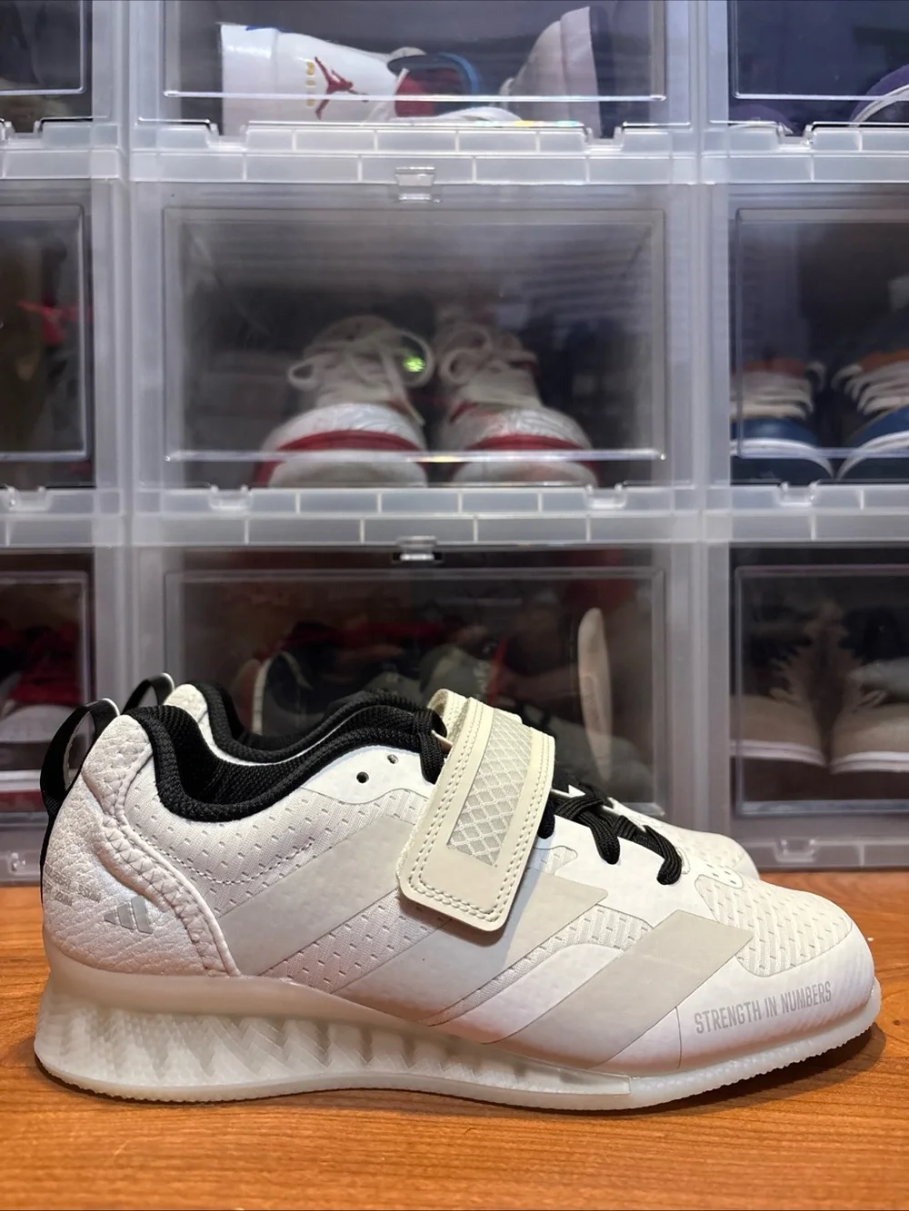 Adidas Adipower Weightlifting 3 Cream JP6205 Workout/Gym Shoes Men's Sz 5.5 NWOB