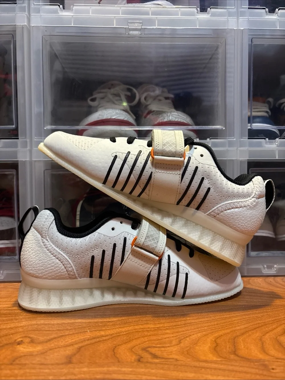 Adidas Adipower Weightlifting 3 Cream JP6205 Workout/Gym Shoes Men's Sz 5.5 NWOB