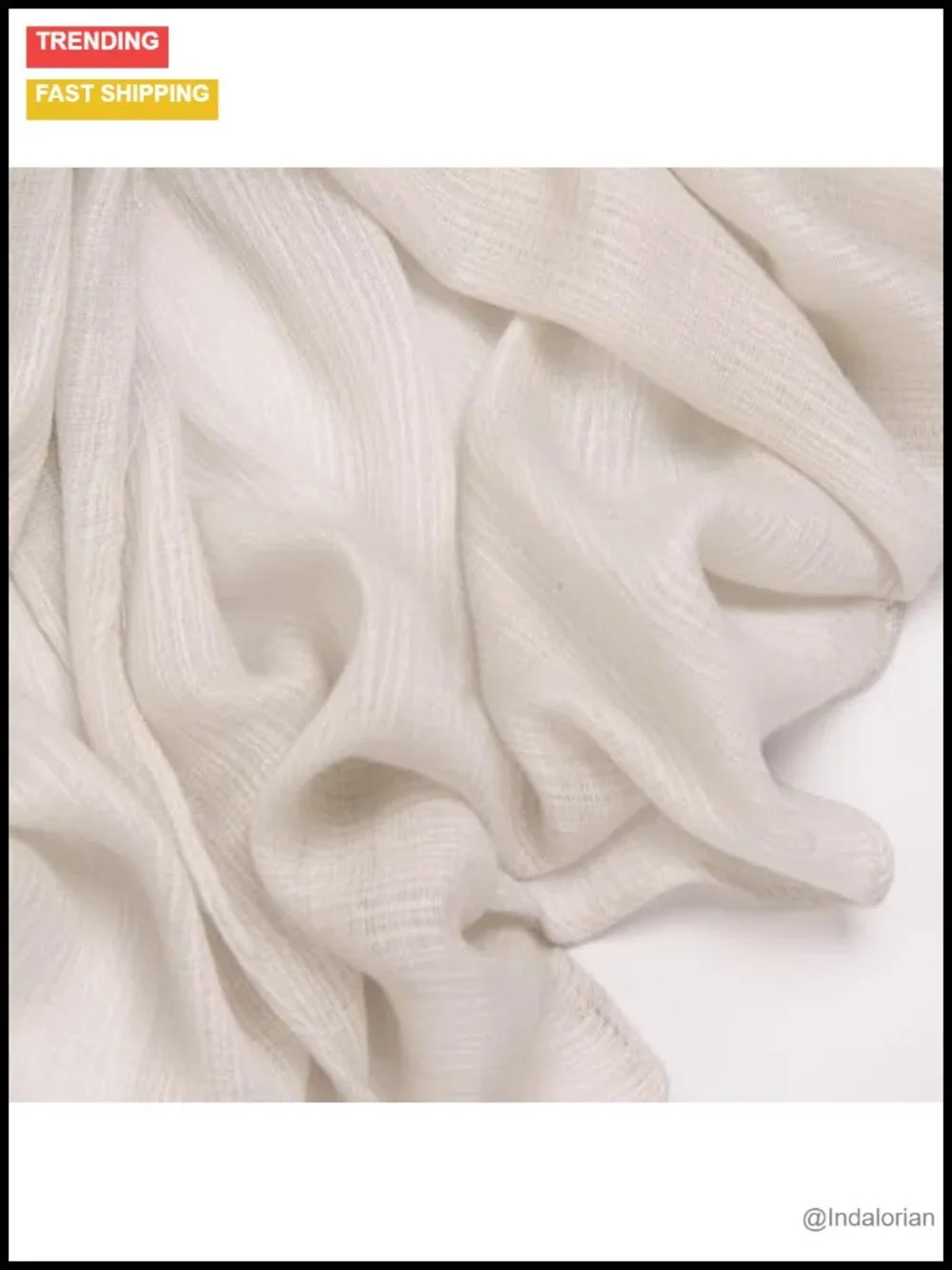 Lightweight Cotton Linen Feel Scarf Shawl Wrap Hijab for Women Travel Fall