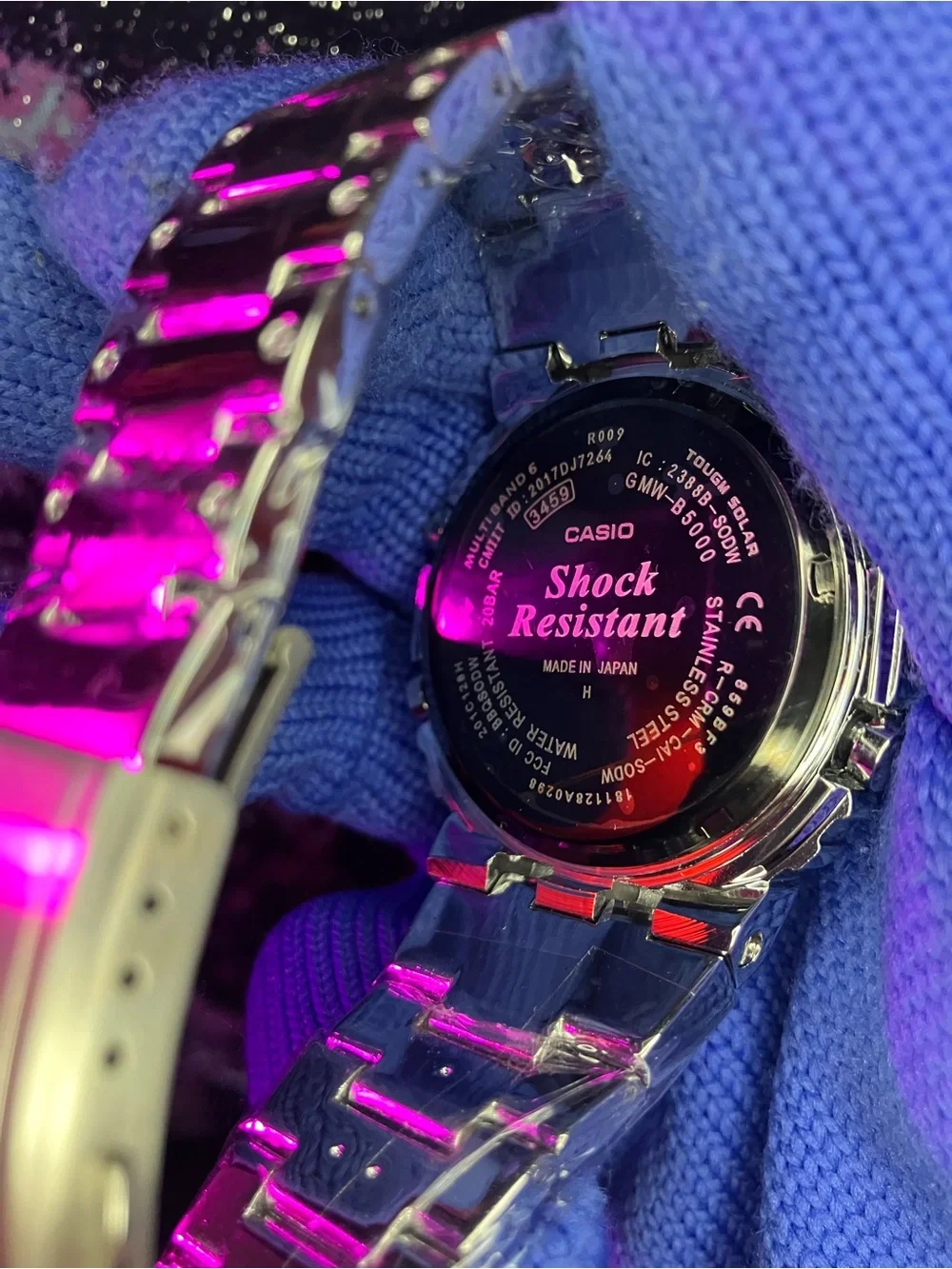 Custom G Shock Silver Metal Style Colorway