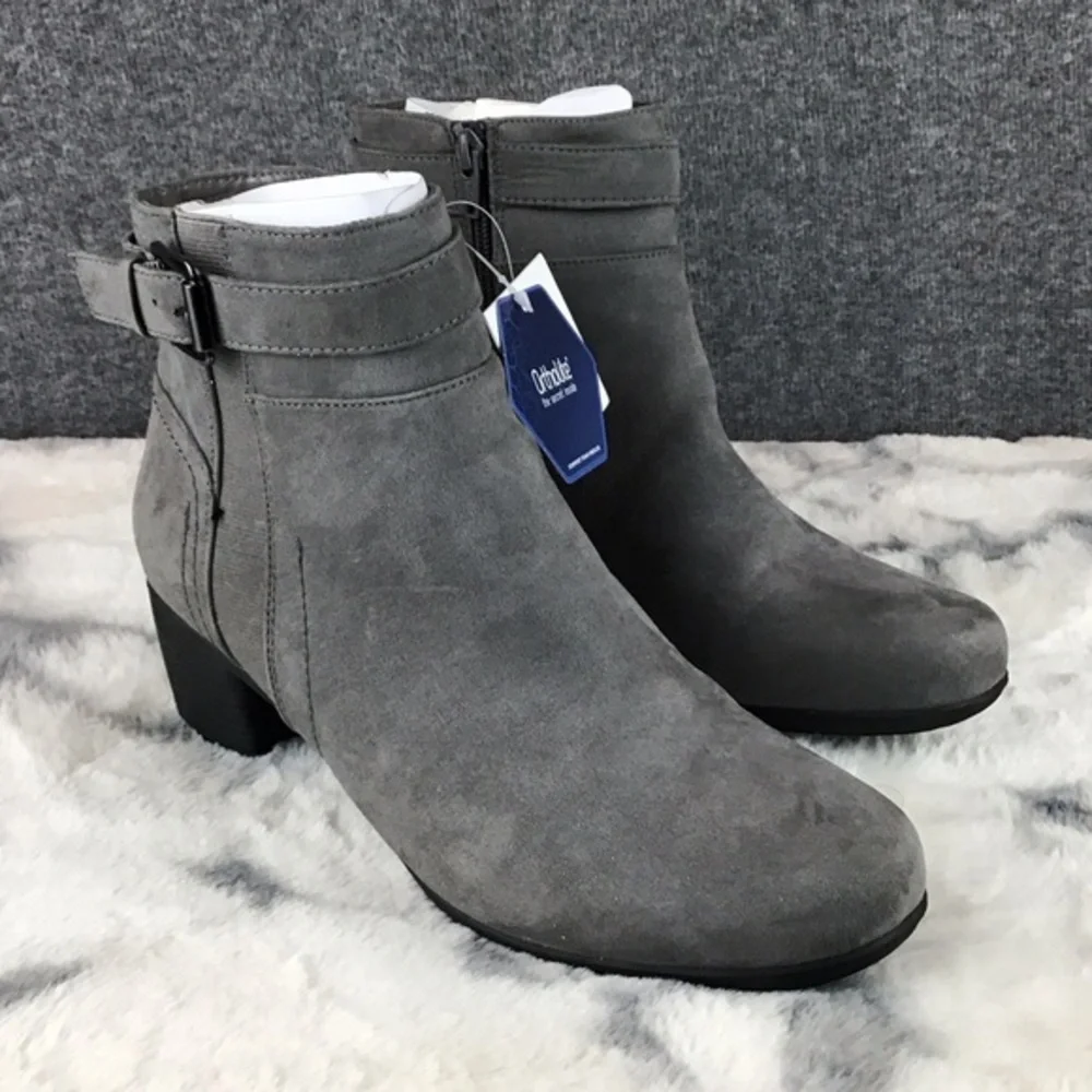 Croft and Barrow Ortholite Gray Comfort Ankle Boots Size‎ 10M NWT