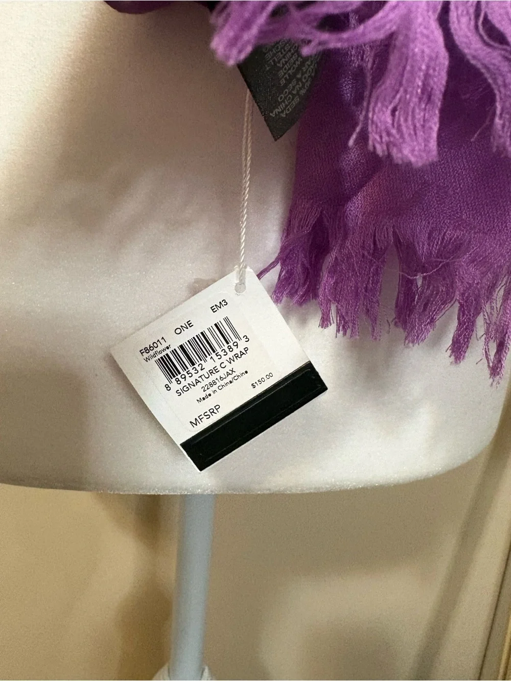 COACH Purple Women's Fashion Scarf - Lightweight Stylish Wrap