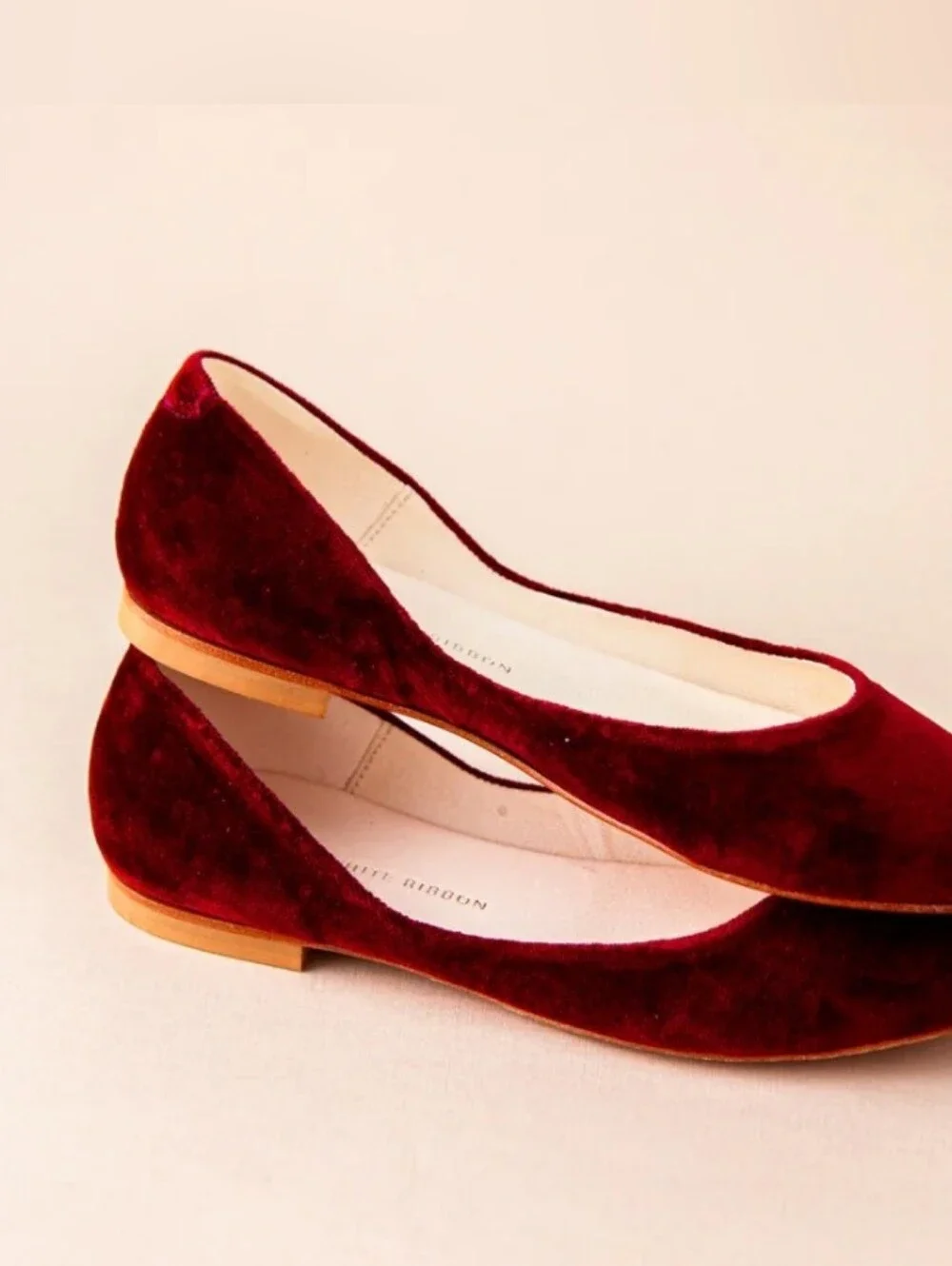 NEW MILA BALLET FLATS – Bordeaux Velvet
