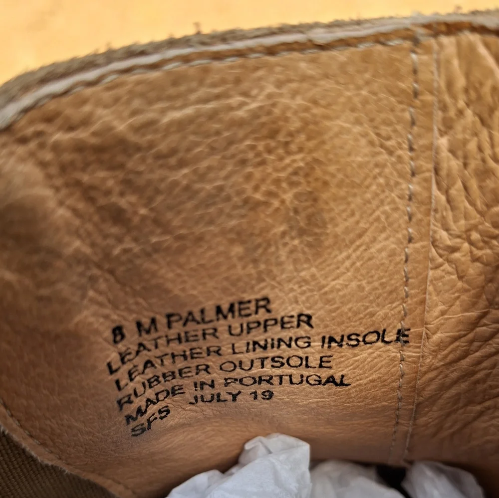 Andre Assous Palmer CognacSuede Wedge Ankle Booties Size 8