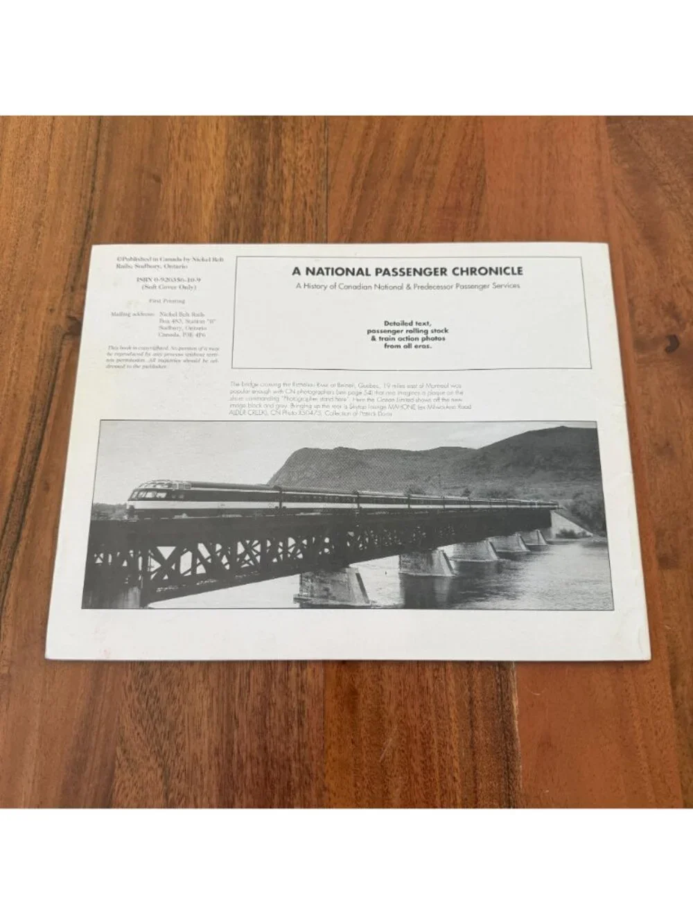 A National Passenger Chronicle: History of Canadian National Railways Dale Wilso