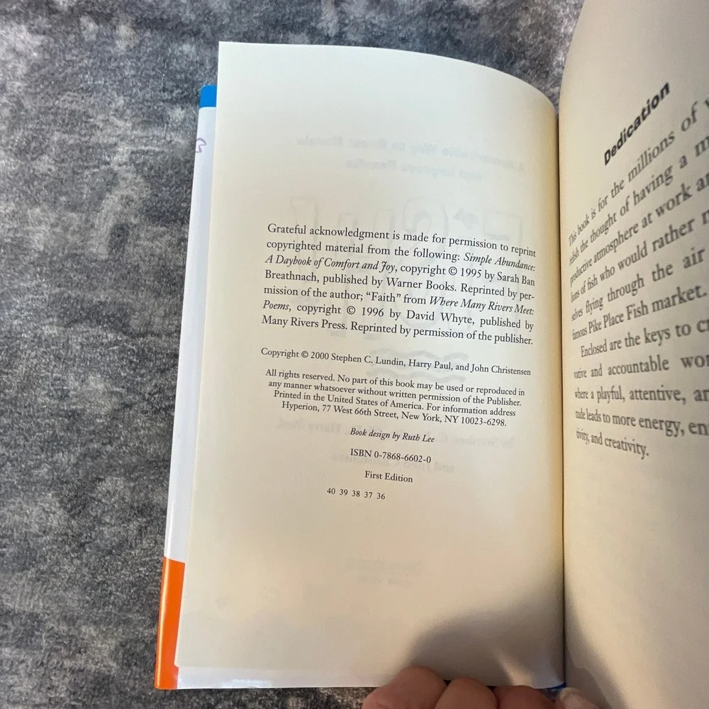 FISH! Catch the Energy Release the Potential Stephen Lundin Business Bestseller