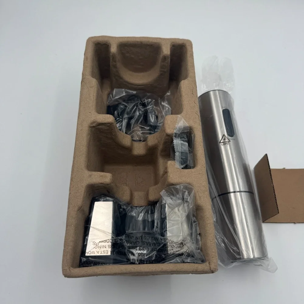 Cuisinart CWO-25 Electric Wine Opener Rechargeable Cordless Black New open box