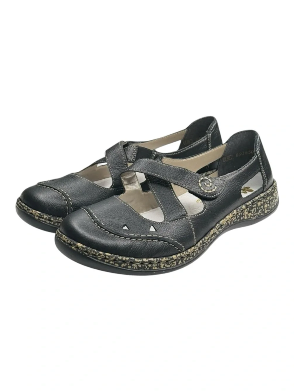 new Rieker ❀ Daisy Rosso Mary Jane Ballet Flats ❀ Black Schwarz 00 ❀ 38 7.5M 8M