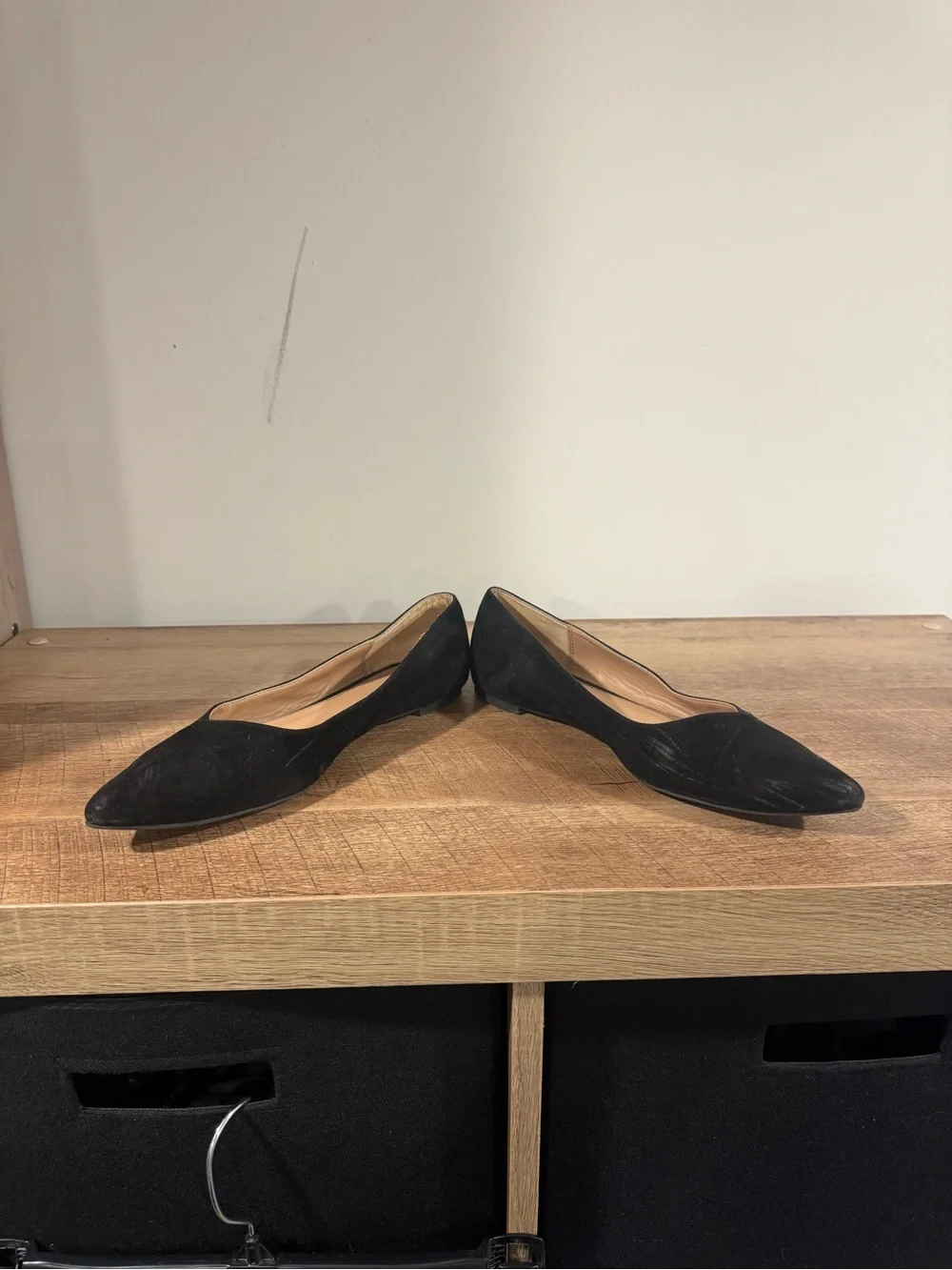 Target Black Pointed-Toe Suede Flats
