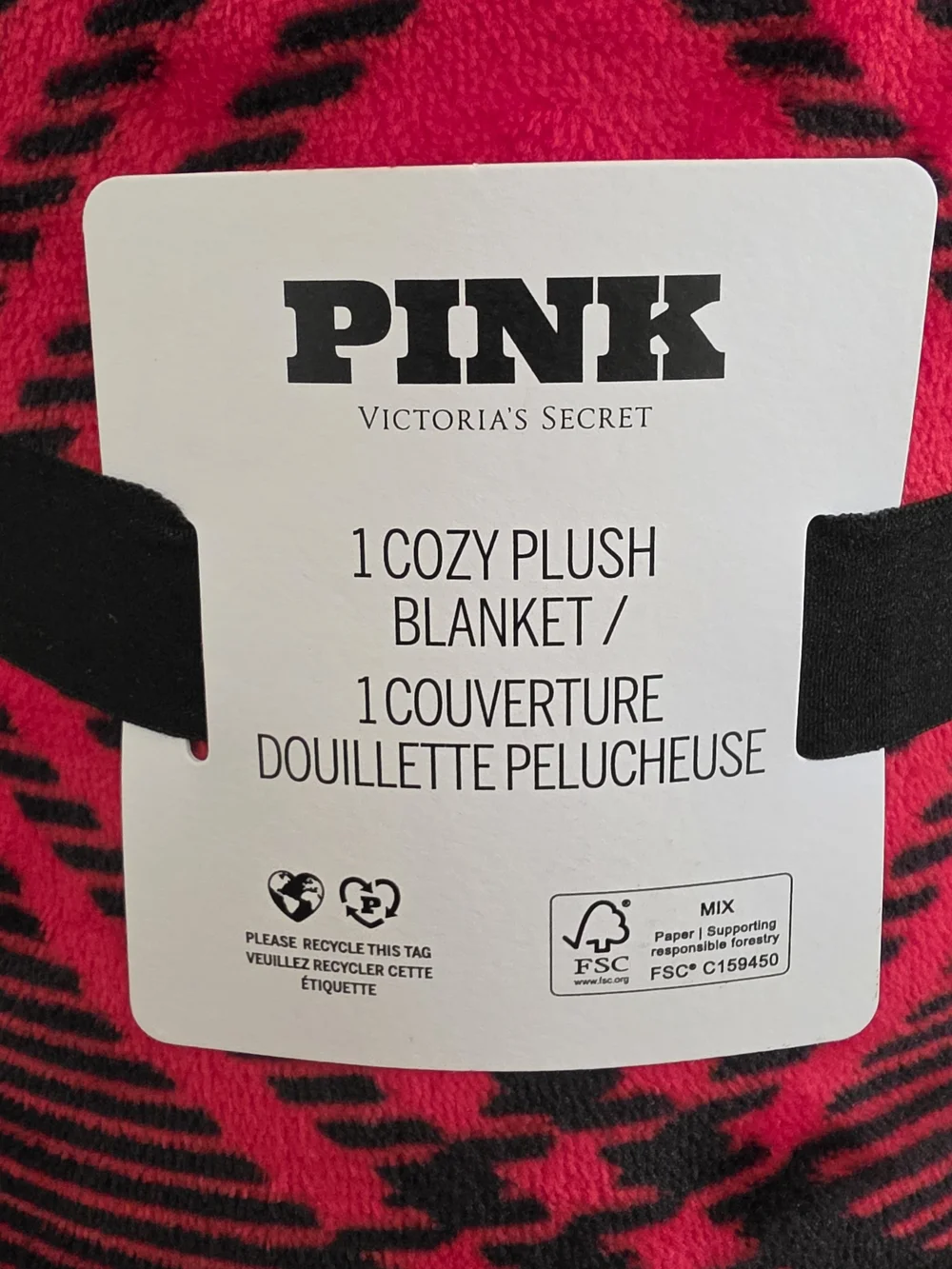 PINK by Victoria's Secret Cozy Plush Blanket