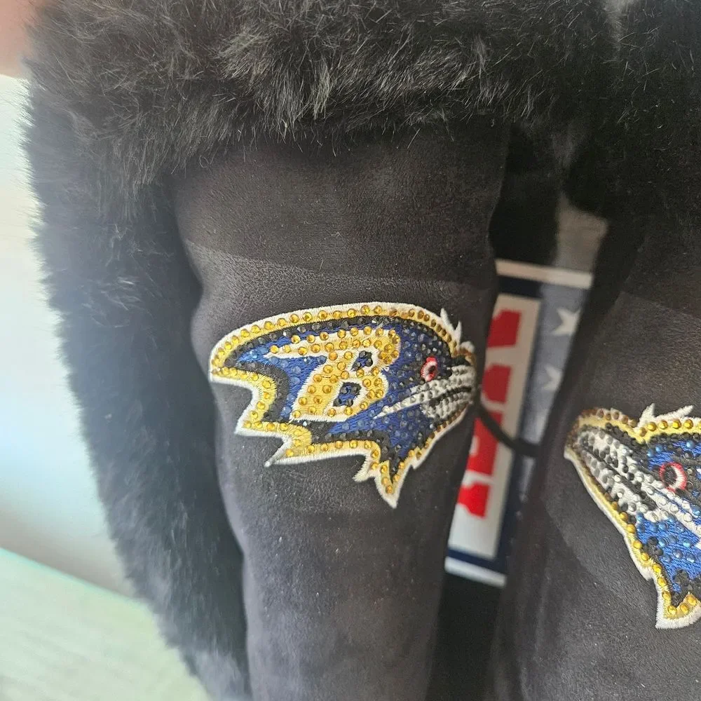 NFL Black and Gold Winter Boots