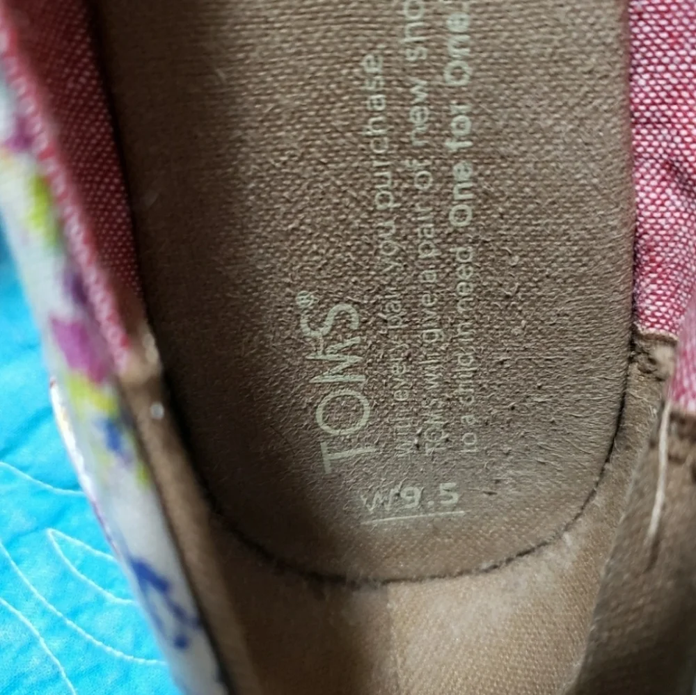 Toms Wedge Heel Platform Sandal Size 9.5 Women's Shoes Espadrille