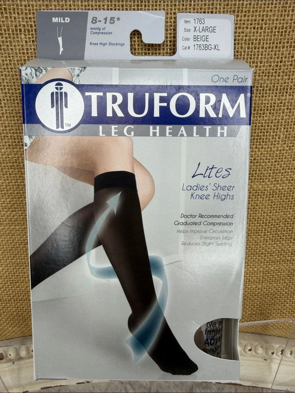 Truform Lites Ladies Sheer Knee Highs - Beige