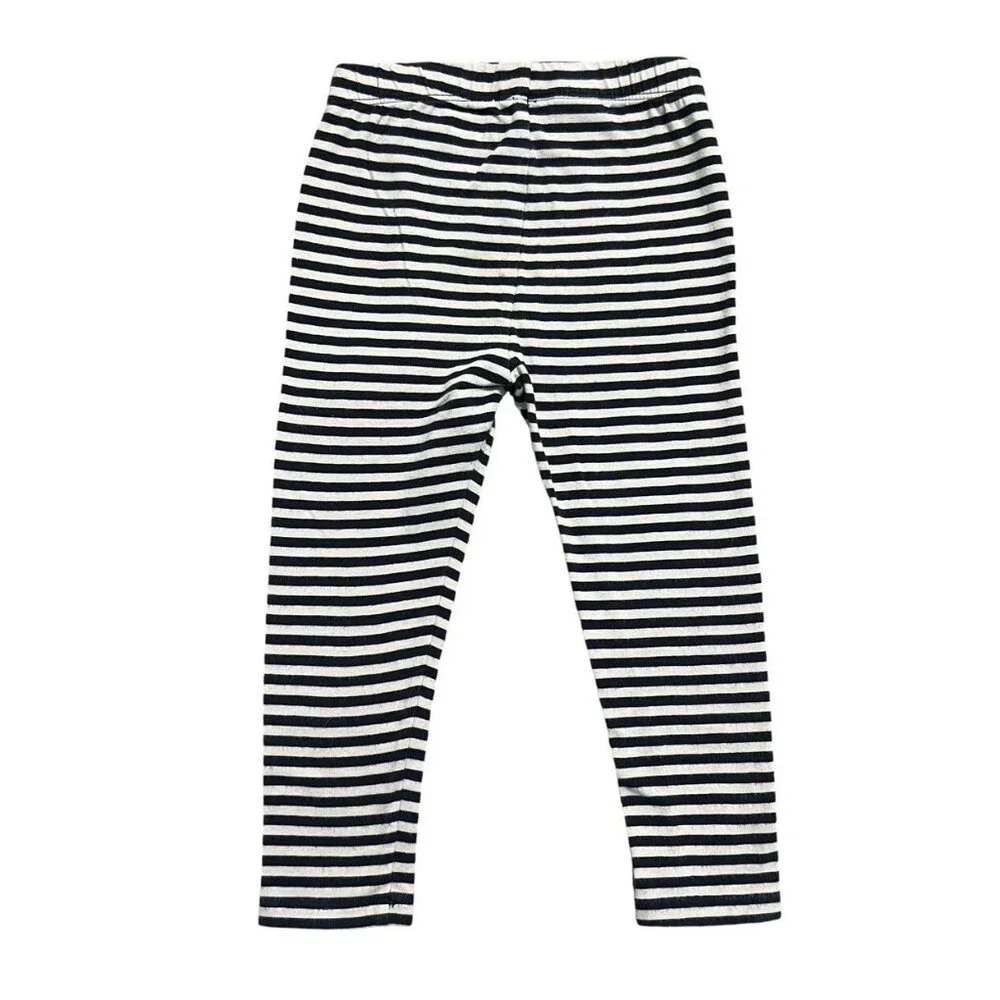 Baby Gap 2Y Navy Striped Leggings