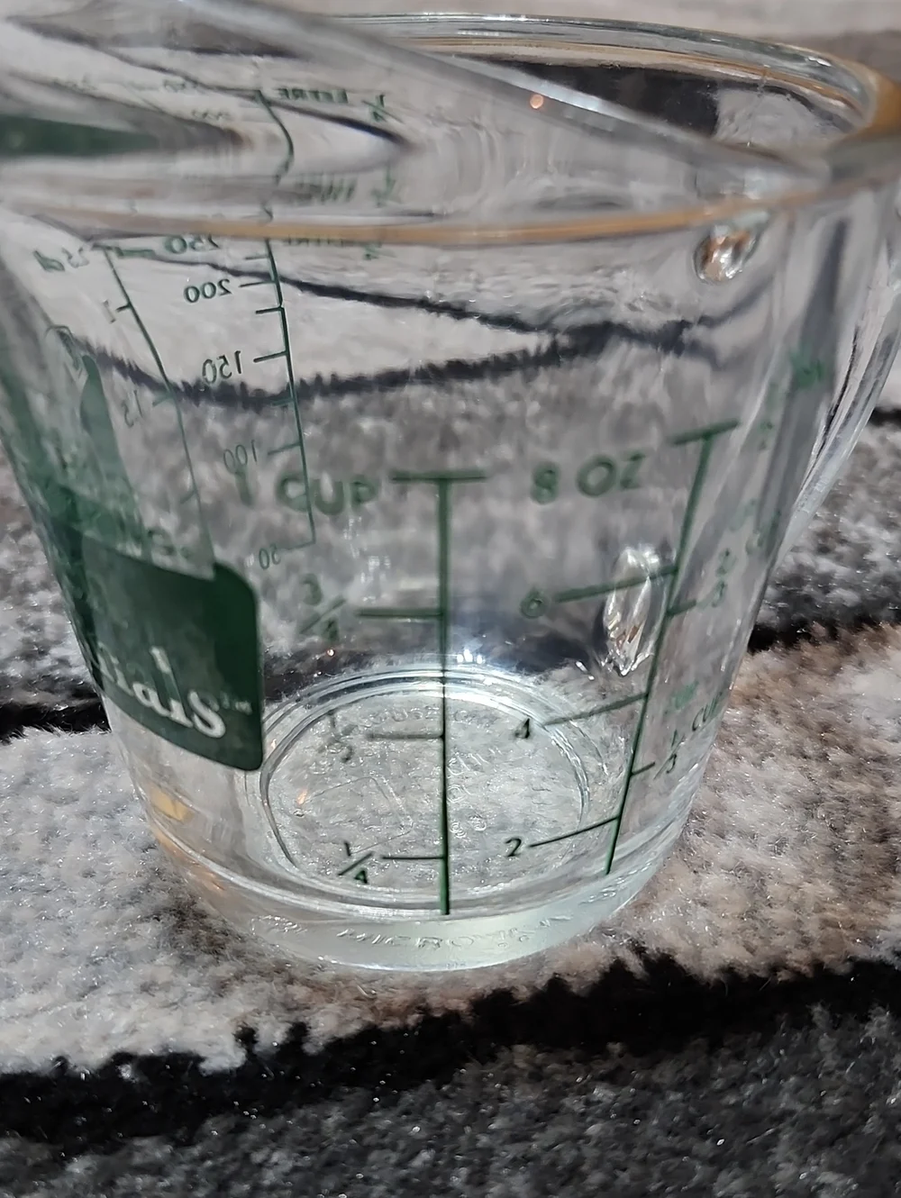 VINTAGE ANCHOR HOCKING OVEN ORIGINALS GREEN ONE-CUP MEASURING CUP