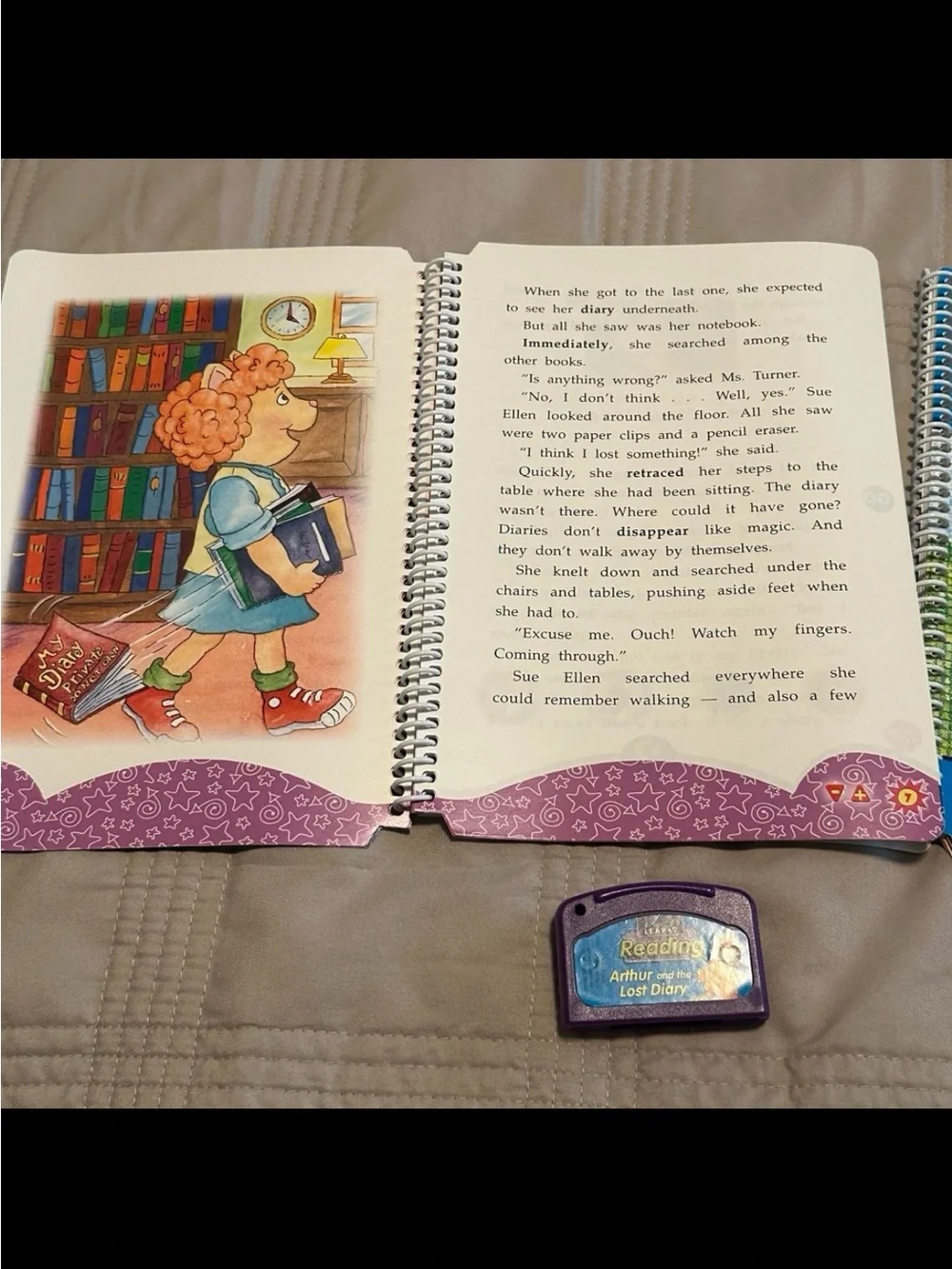 LEAP FROG My First Chapter Books Arthur 2 Books & 2 Cartridges  RARE!
