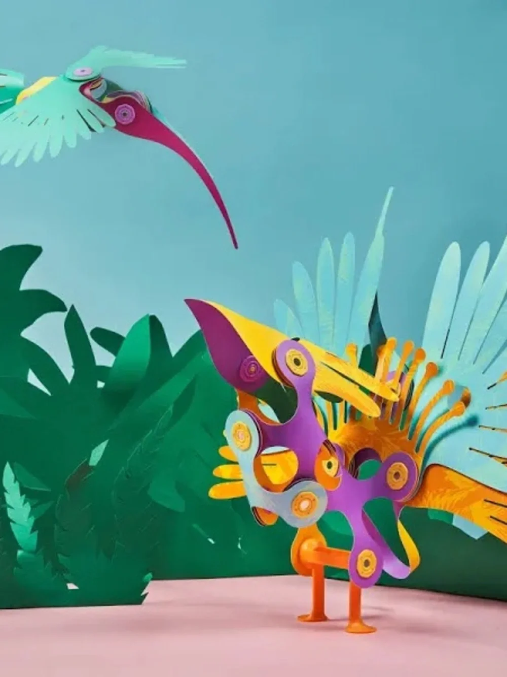 New Clixo Tropical Birds Pack Magnetic STEAM Building Toy Set Custom Wing-Flap