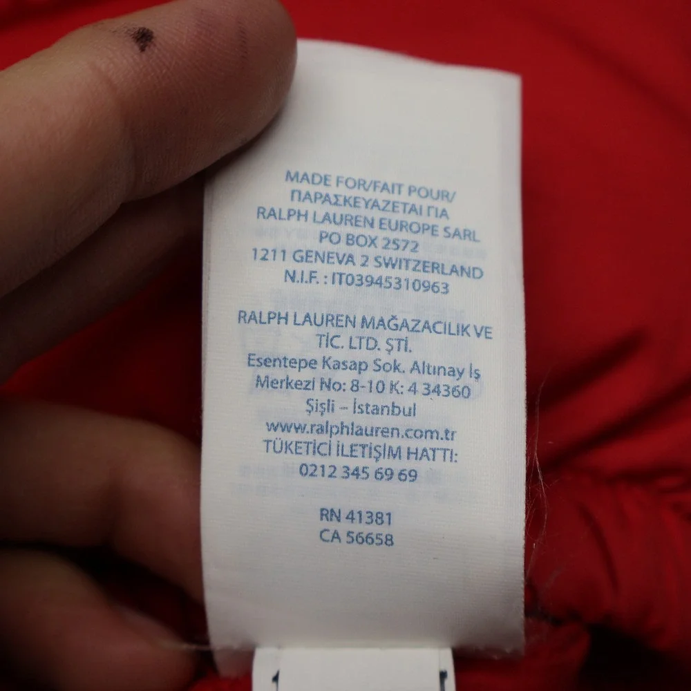 Ralph Lauren zipper issue