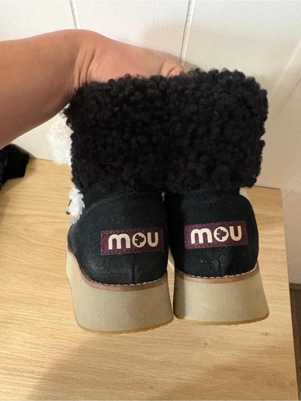 Mou chunky shearling