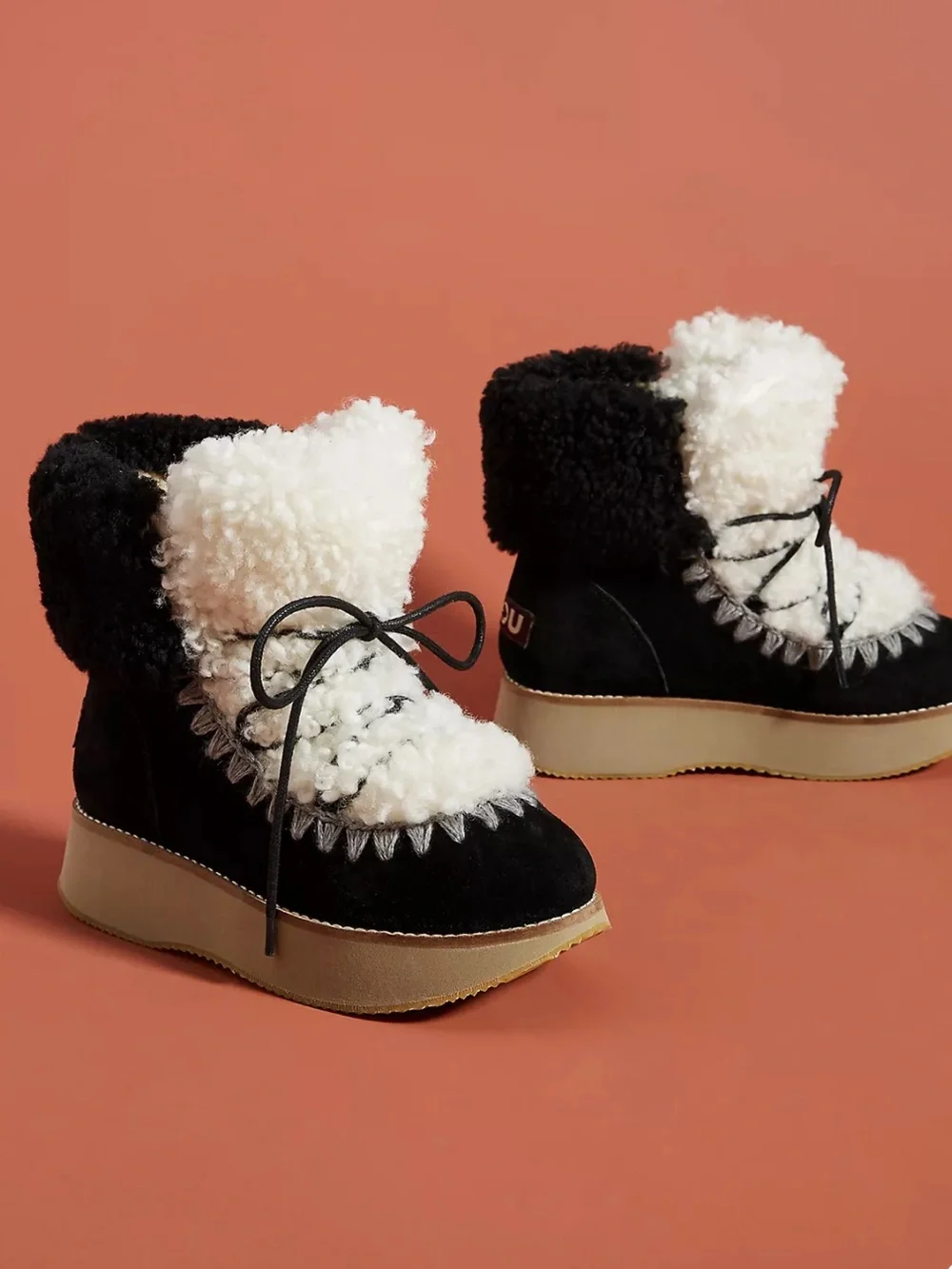 Mou chunky shearling