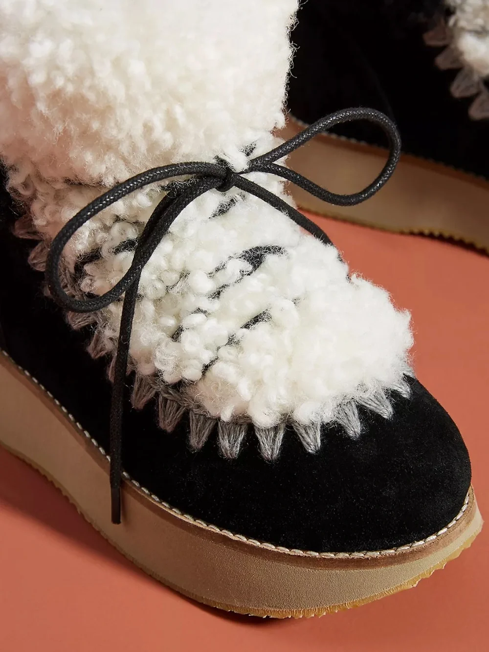 Mou chunky shearling