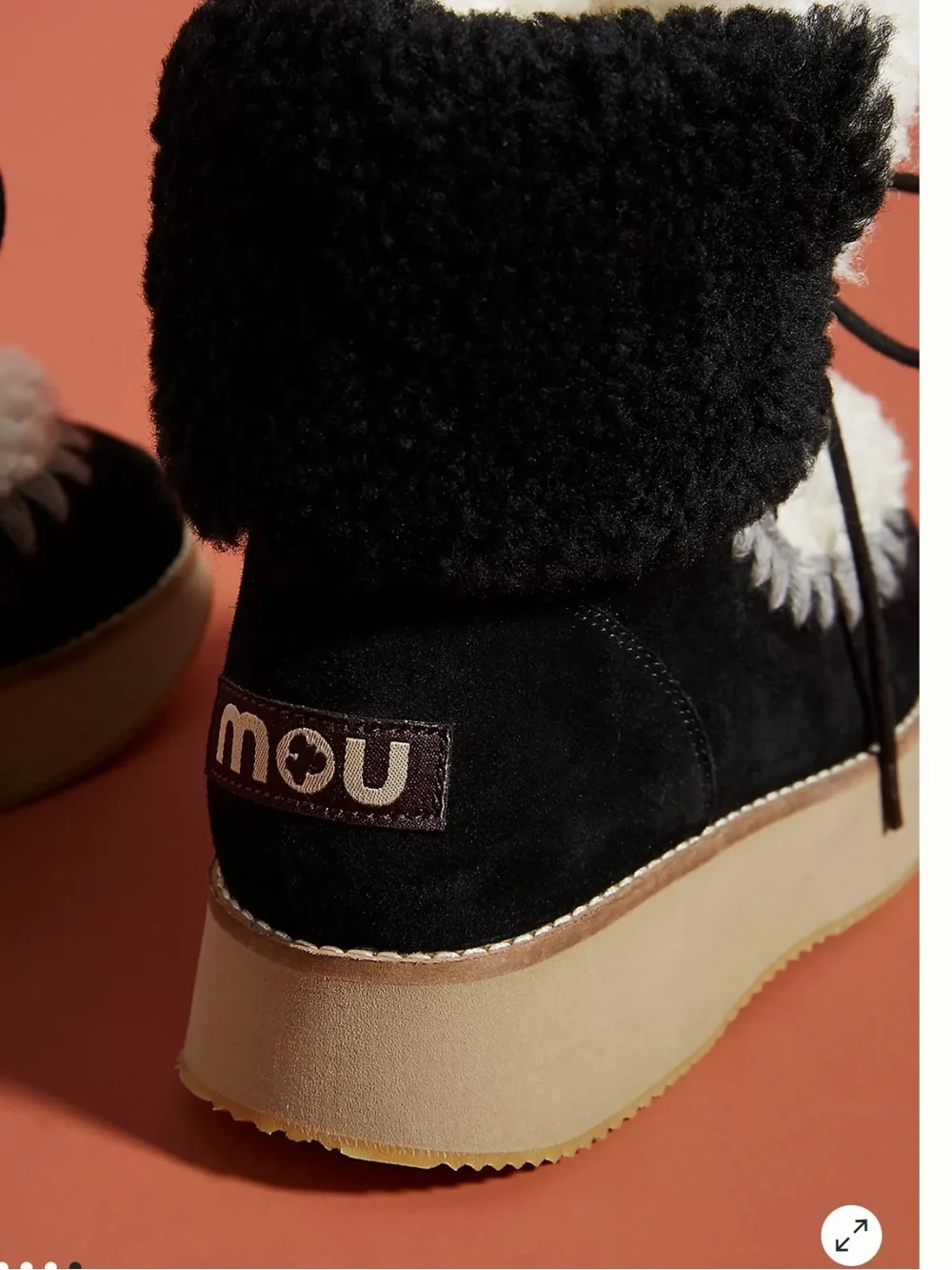 Mou chunky shearling