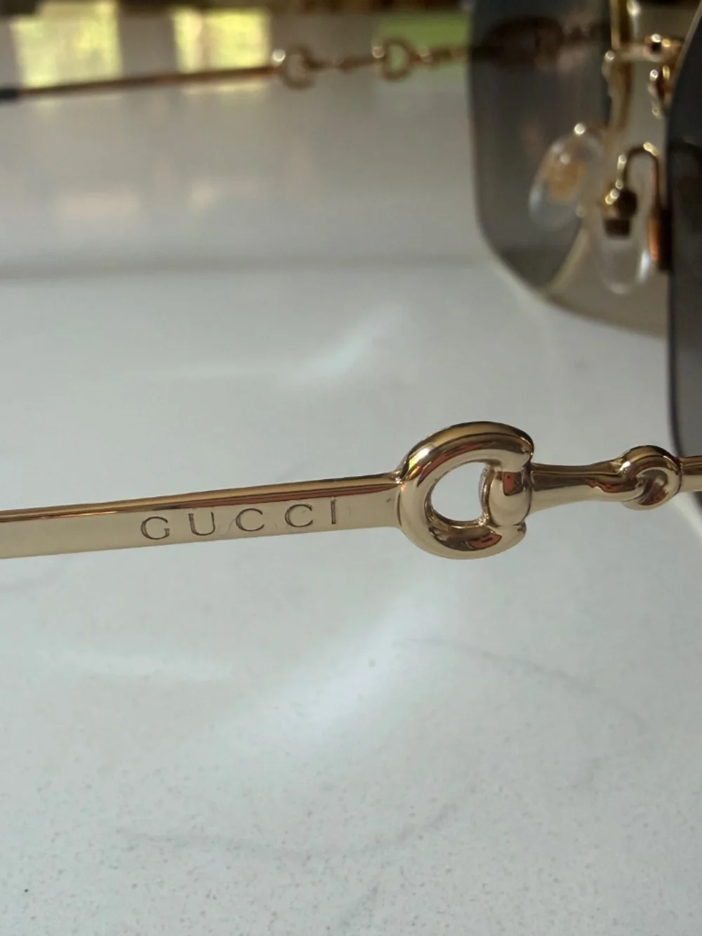 Gucci gold frames