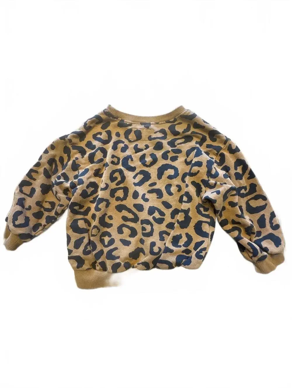 Old Navy Toddler 3T Brown Leopard Print oversized Sweatshirt Children's Girls