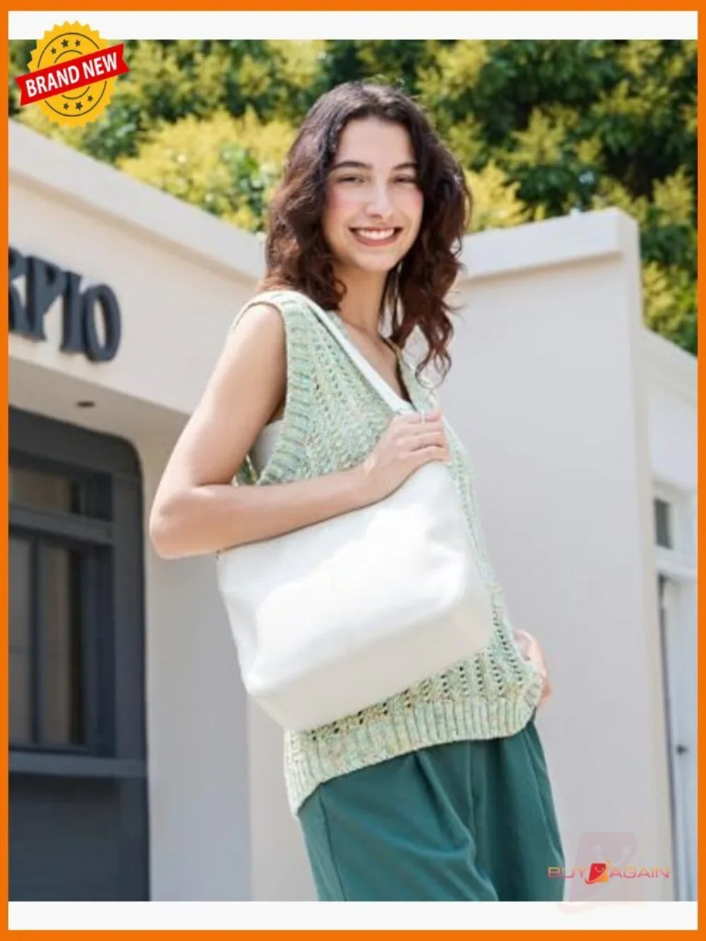 Genuine Leather Crossbody Hobo Bag with 2 Removable Straps