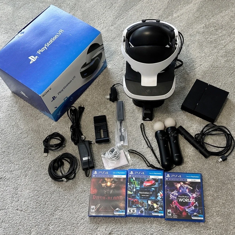 Sony PlayStation VR kit Bundle PS4 adapter included - NO CONSOLE