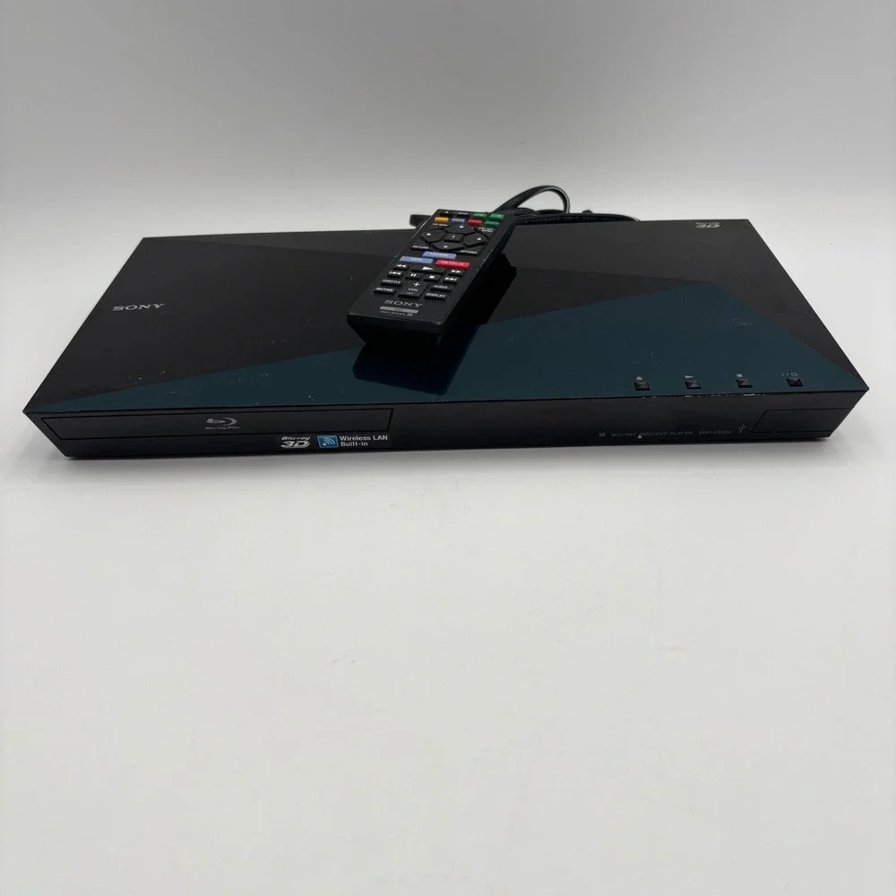 Sony Blu-ray Disc Player BDP-S5100 Black Excellent 3D WiFi Streaming Remote