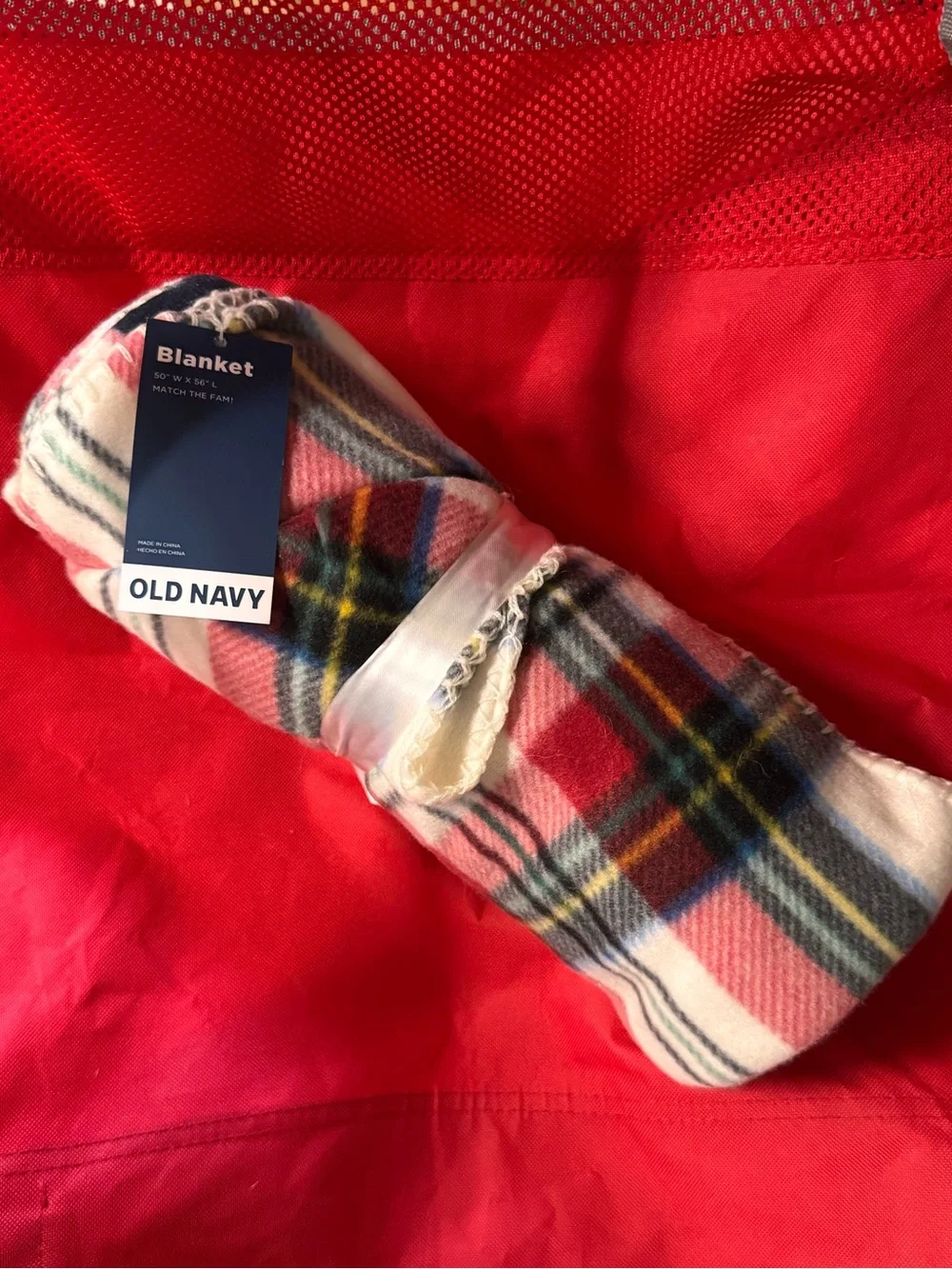 Old Navy cozy plaid