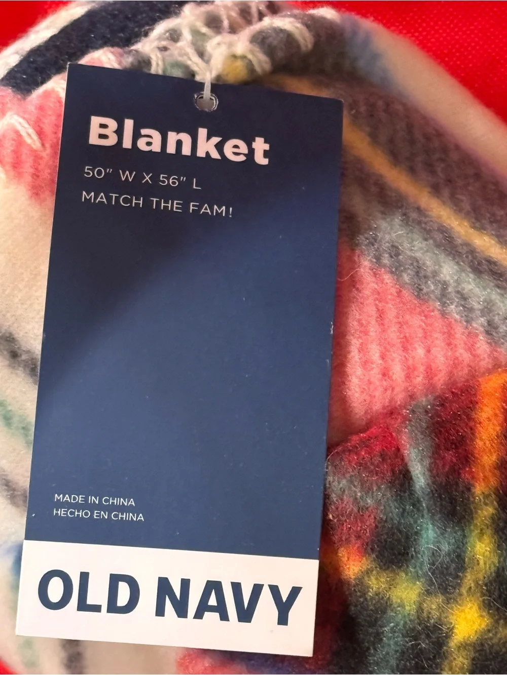 Old Navy cozy plaid