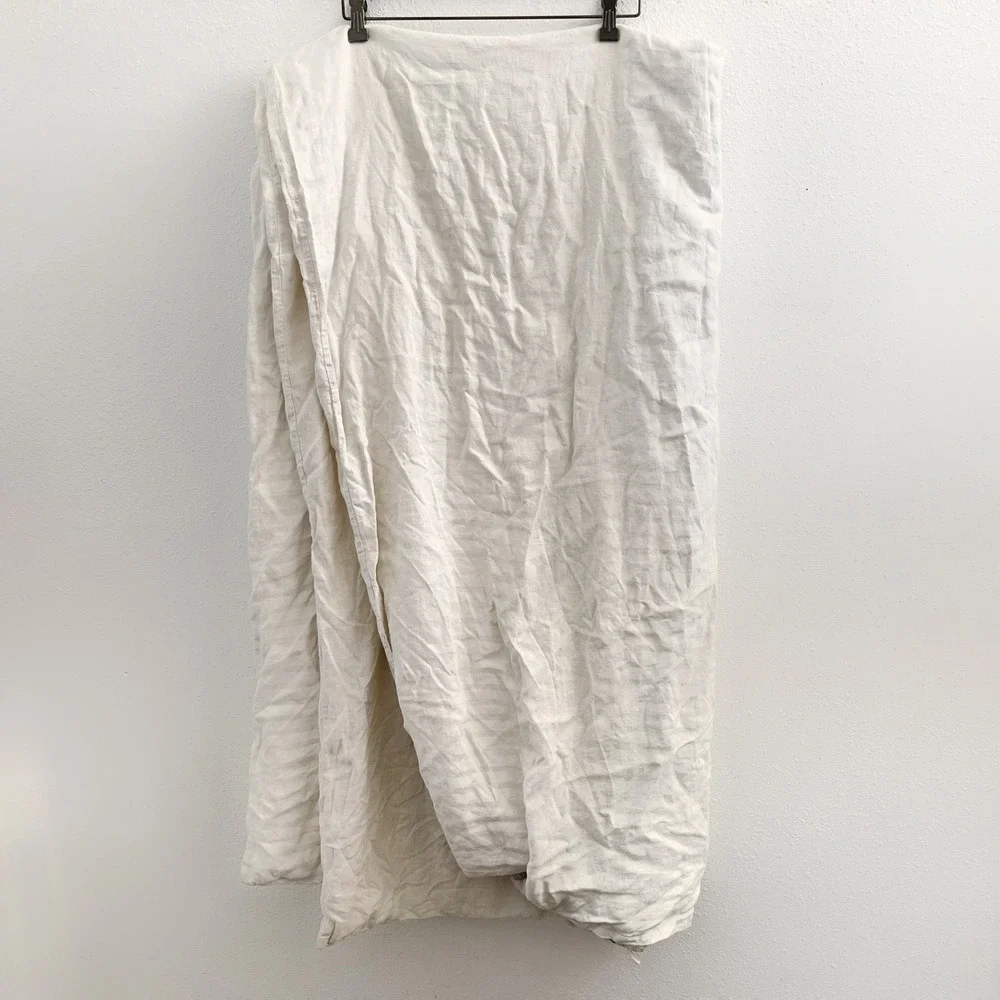 WEST ELM 100% Linen Duvet Cover Size Full/Queen Size