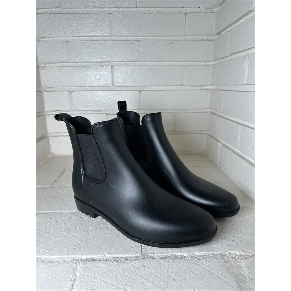 a New Day Size 11 Women's Chelsea Rain Boots, Black,