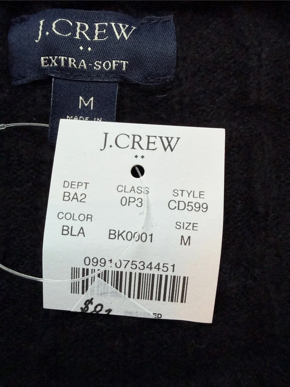 J. Crew fabric knit