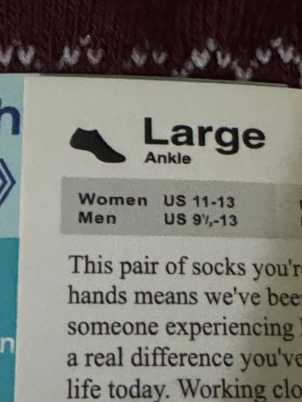 Bombas Women’s Large 11-13 No-Show Ankle Midweight Socks Black, White, Burgundy
