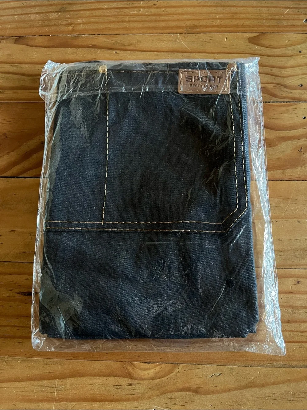 Black Stretch Denim Kitchen/Work Apron