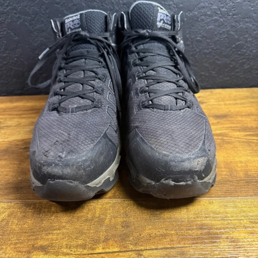 Timberland PRO Powertrain Sport A1JYQ Black Synthetic Work Boots Mens 12M‎