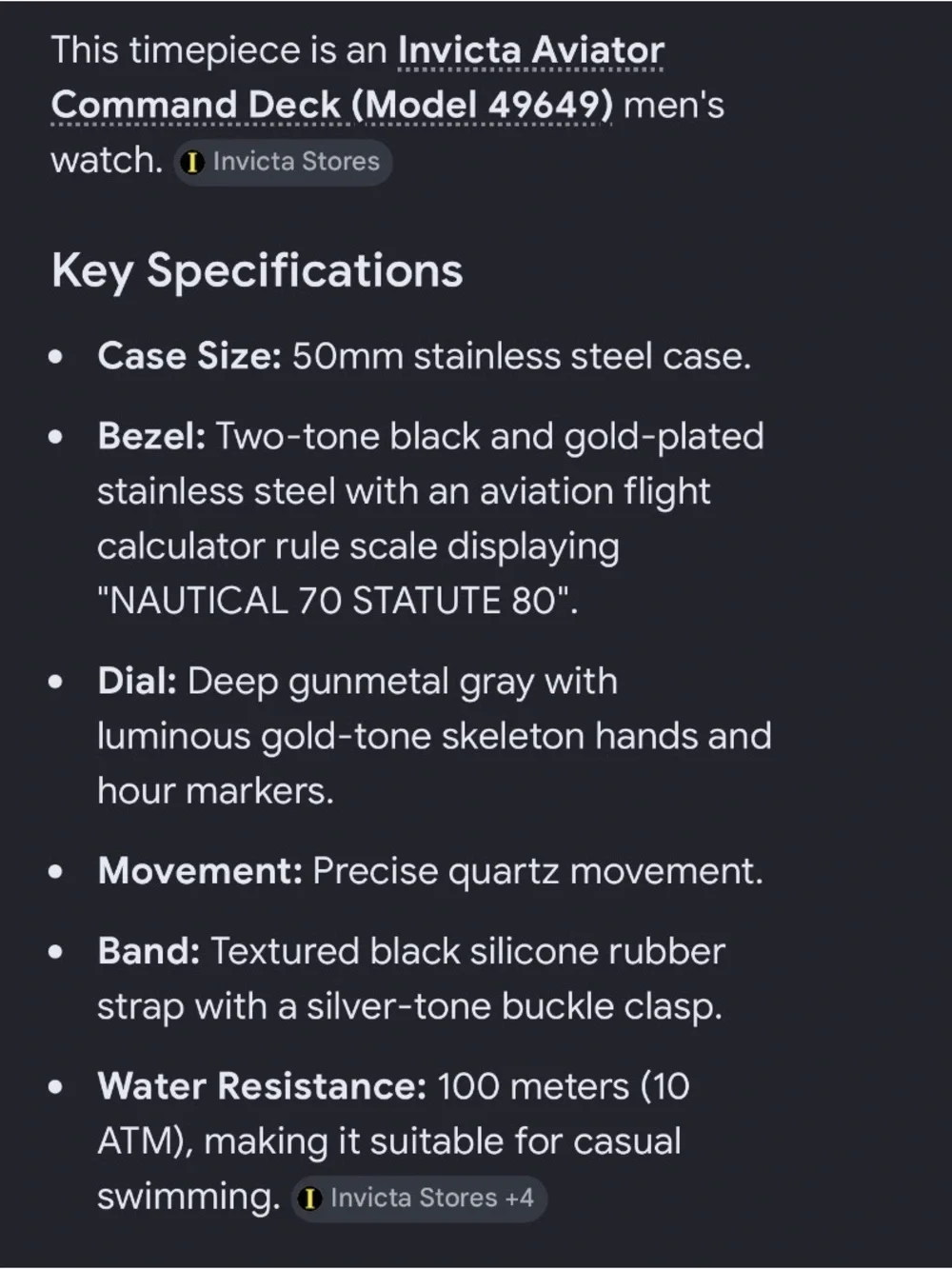 Invicta men sport