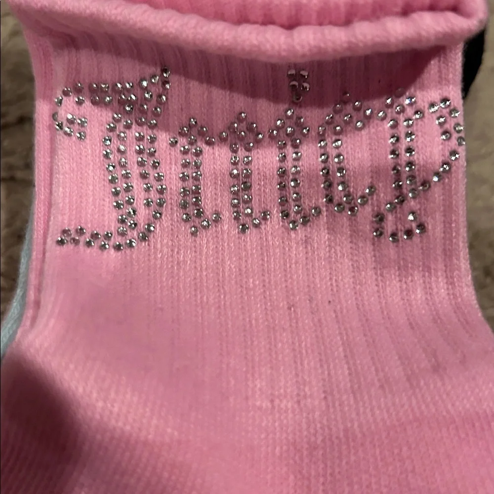 JUICY COUTURE Shortie Crew Socks 5 pairs 4-10 NWT