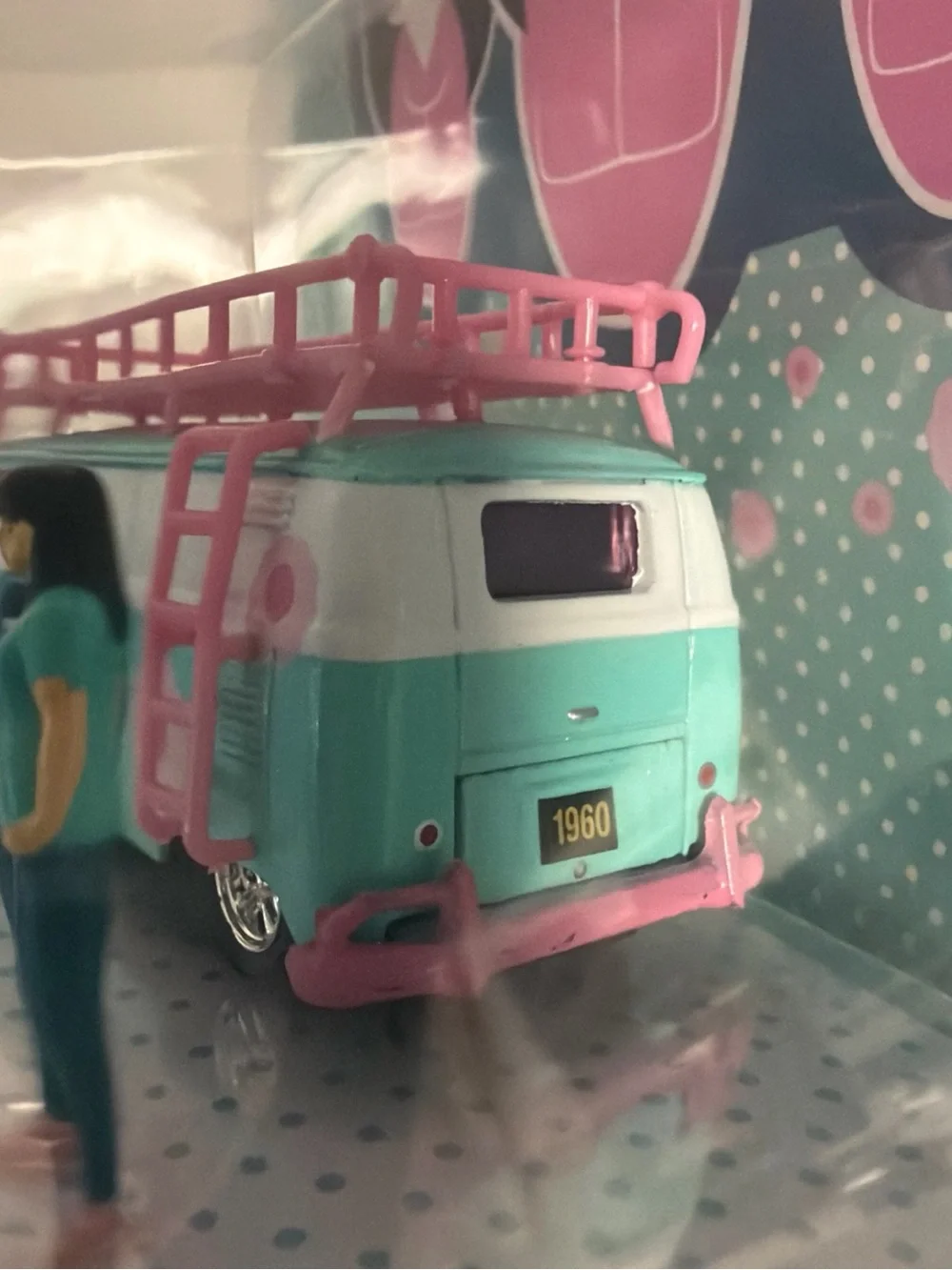 M2 Machines 1960 VW Delivery Van Toy - Pink & Aqua